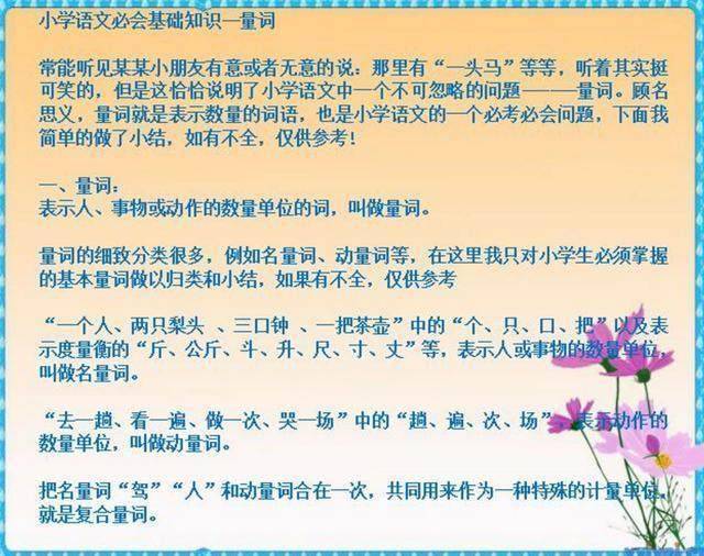 如果孩子正在上國小，這份資料務必收好，記熟吃透成績不下98