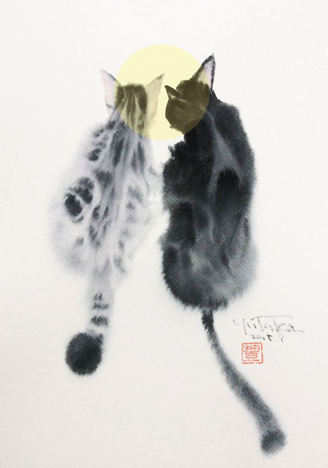 充滿水墨美感的《水彩貓咪》，嬌柔靈動模樣讓你一看就愛上！