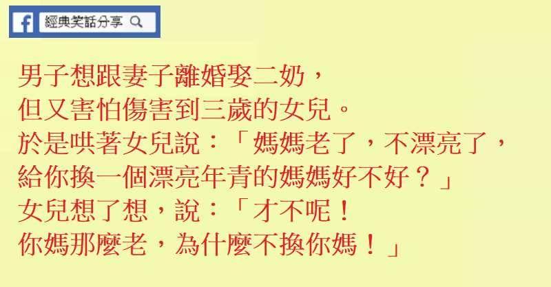 小明：「阿康，問你喔！ 一個離過很多次婚姻的婦人， 我們會怎麼稱呼她？」