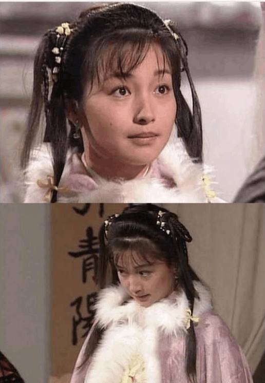 95版郭襄和郭芙同是48歲, 一個優雅的自然老去, 一個整容到認不出_
