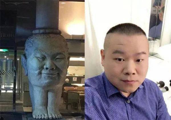 九位撞臉雕像的明星，岳雲鵬的尷尬了，郭德綱的已不能用語言形容 