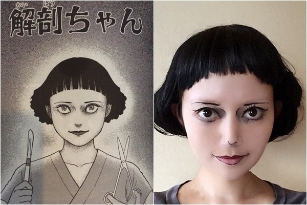 一眼讓人起雞皮疙瘩！超強Coser神還原「恐怖漫畫女角」　本尊是「甜美空靈正妹」網友秒戀愛❤