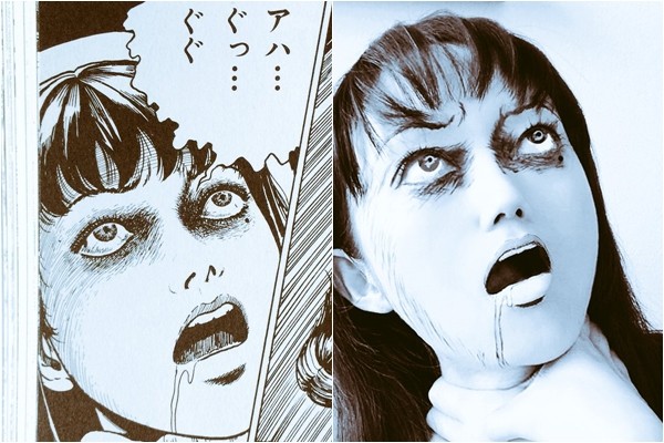 一眼讓人起雞皮疙瘩！超強Coser神還原「恐怖漫畫女角」　本尊是「甜美空靈正妹」網友秒戀愛❤