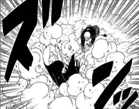 《博人傳》第31話，「仙狐」鳴人激戰迪魯達，九尾不敵科學忍具