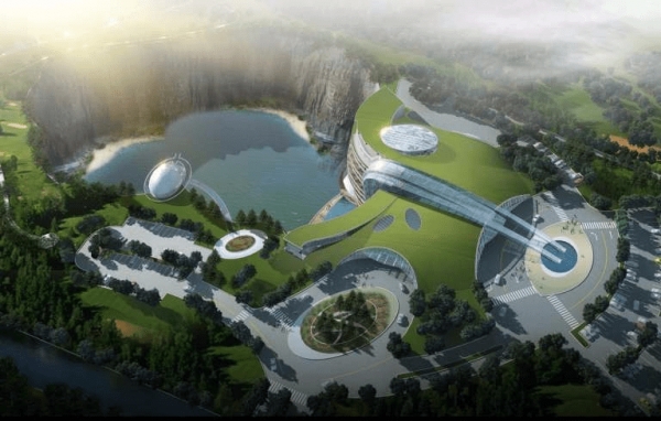 「破坑」大翻身！設計師把這坑改建成「華麗五星級酒店」，「水下客房」富豪們都搶著要住！
