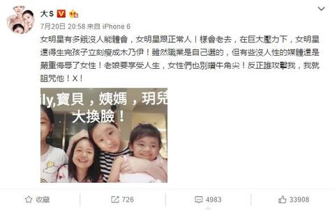 大S爆肥腫出新高度被狂酸「撞臉婆婆張蘭」！她委屈反駁「有點腫但....」如今竟變這樣！