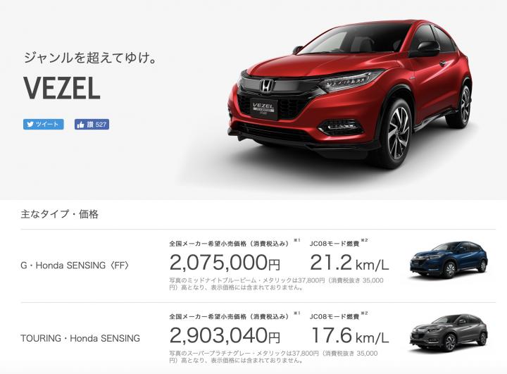 【海外情報】日規Honda HR-V渦輪車型正式上市，台灣無引進計劃