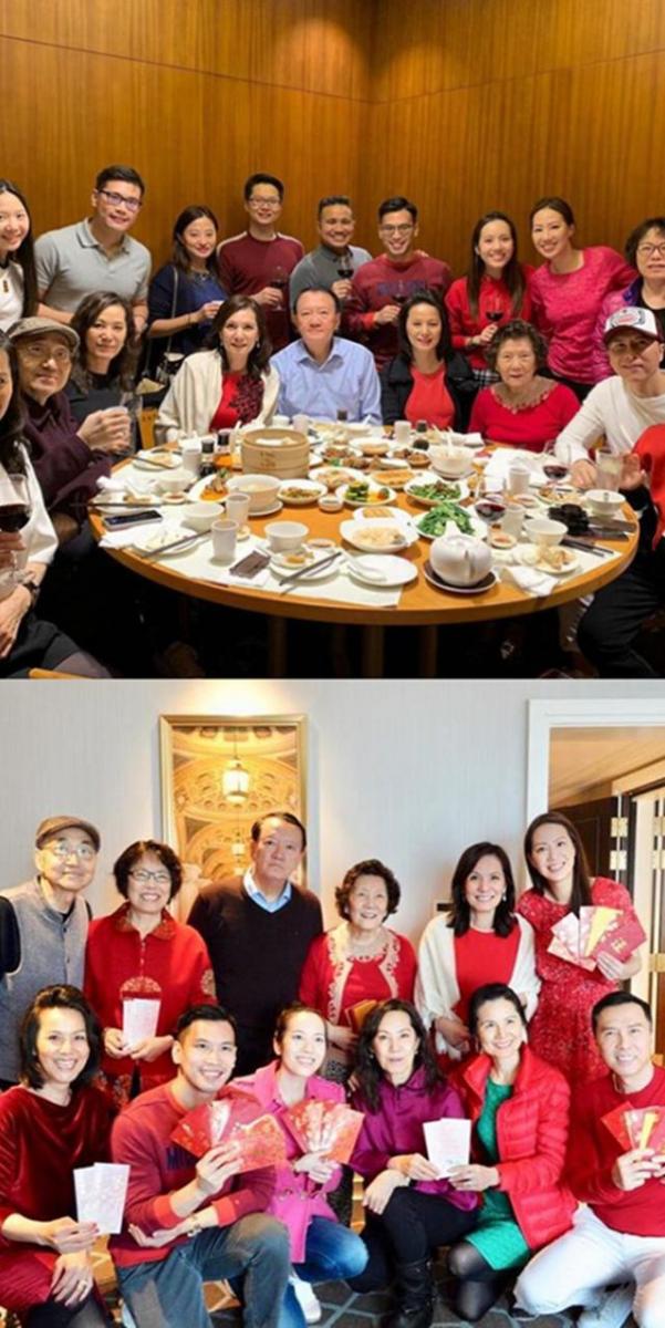 甄子丹回娘家拜年，汪詩詩爸媽恩愛同框，顯赫家族全曝光！