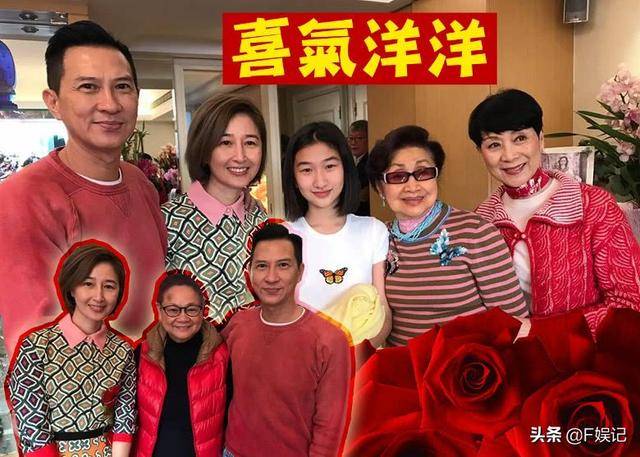張家輝夫婦帶女兒給老戲骨拜年，關詠荷和女兒的顏值搶鏡！ 