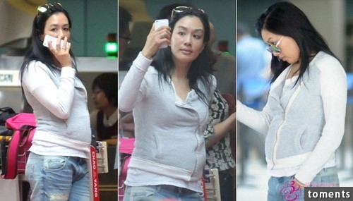 近50歲的鐘麗緹素顏曝光，嬸樣畢露，肚子大得可怕！網友：老公怎麼敢要！