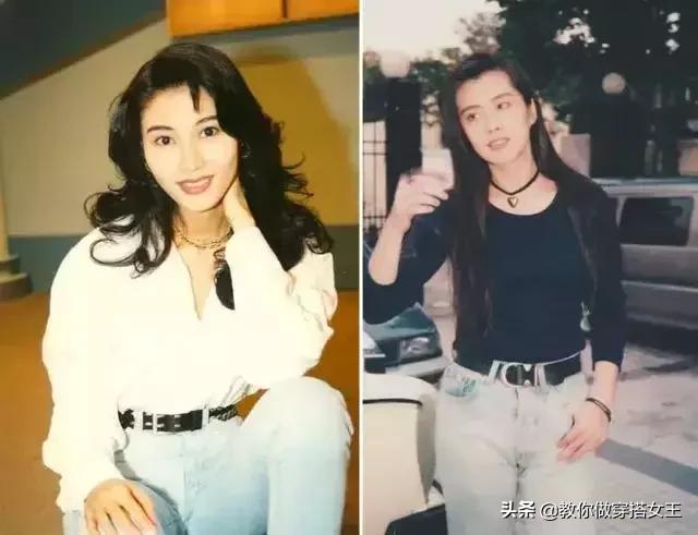 看看朱茵張曼玉25年前的穿搭，甩現在很多女星一條街！
