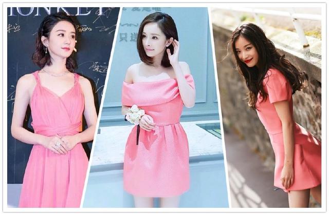 6位女星的小粉裙，趙麗穎甜美，baby少女，但都輸給了她！