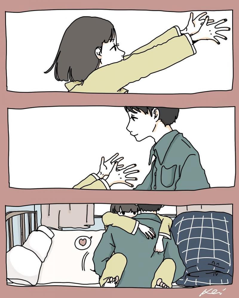 這款男友根本行走的暖爐～　「超甜情侶日常」體貼都在細節裡