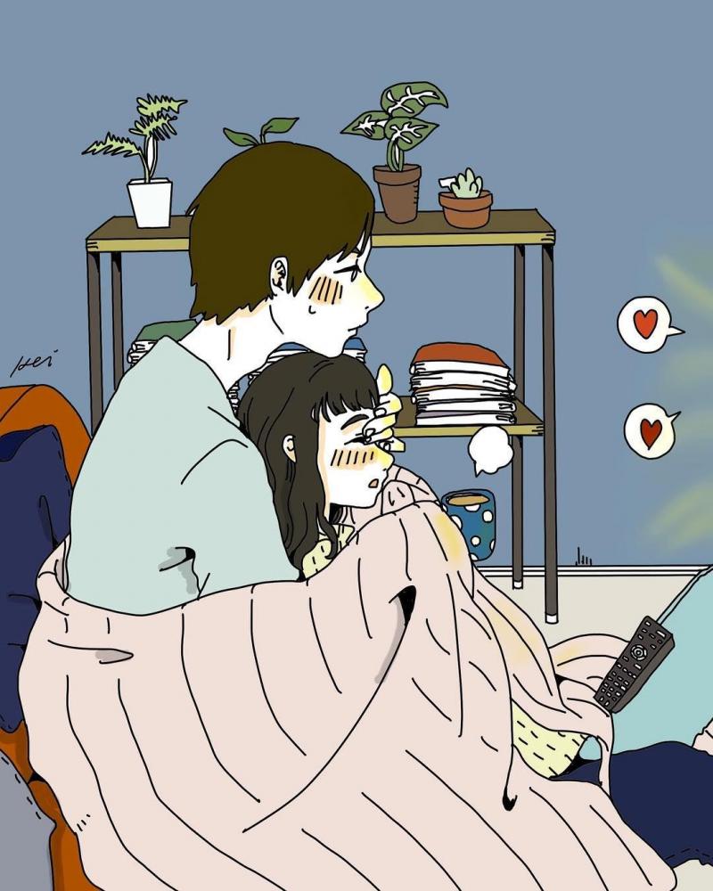 這款男友根本行走的暖爐～　「超甜情侶日常」體貼都在細節裡