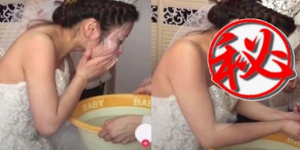 世上最霸氣新娘！迎娶時當場「卸妝」一抬頭 網友全嚇傻：新郎上輩子一定有燒好香！