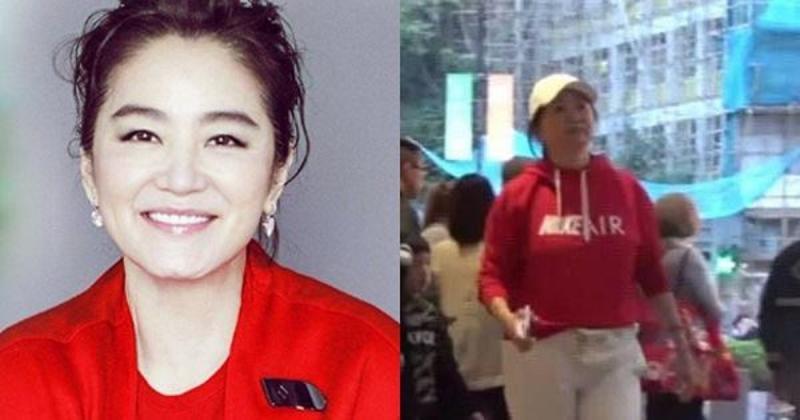 64歲林青霞被傳再婚後，現身商場血拚，爆肥到完全認不出
