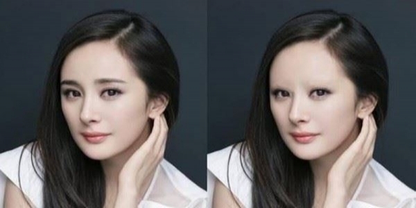 注意！9位女星「眉毛被P掉」後模樣太可怕！楊冪讓我傻眼了...Angelababy、趙薇太恐怖！