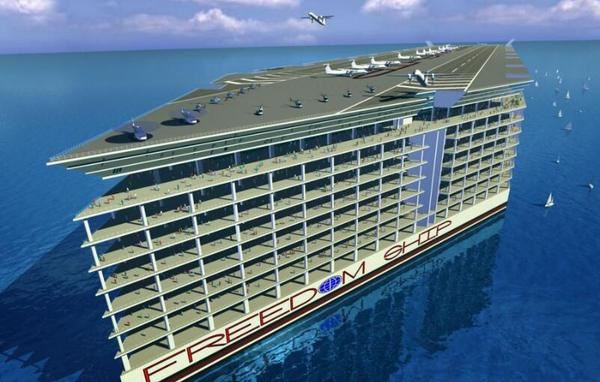 世界首個漂浮城市：一直漂浮海上，重270萬噸，兩年繞地球一圈！