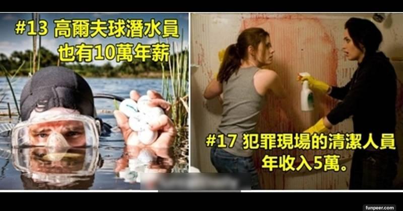地球上超稀有卻又超高薪但又非常白痴的20個工作！