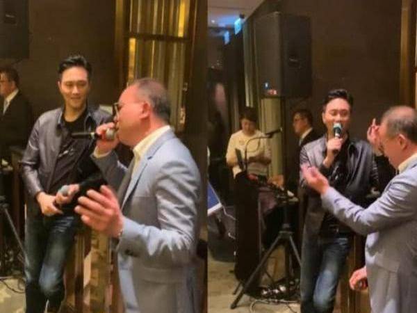 半個香港娛樂圈的聚會，張智霖讓全場沸騰，向太不顧老公變迷妹