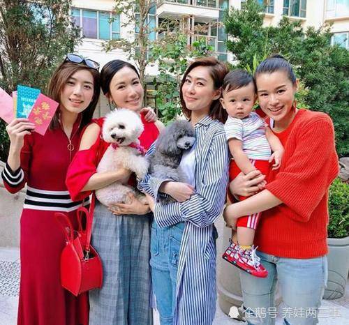 39歲胡杏兒挺孕肚國外地鐵被偶遇，兒子李奕霆吐舌頭賣萌，簡直萌爆了，網友：期待二胎～