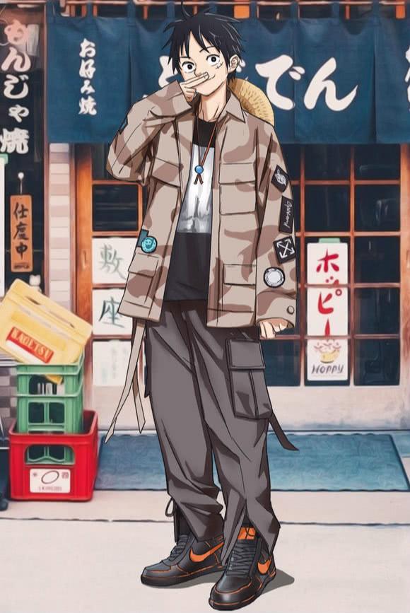當《海賊王》中的九位角色穿上現代服裝，鷹眼最霸氣，羅最帥氣！