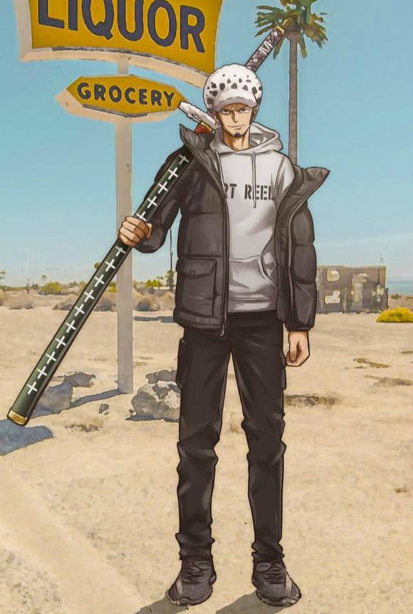 當《海賊王》中的九位角色穿上現代服裝，鷹眼最霸氣，羅最帥氣！