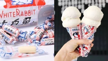 想吃！大白兔竟然出冰淇淋了？！網友：中國在搶貓爪杯，美國在搶冰淇淋... 