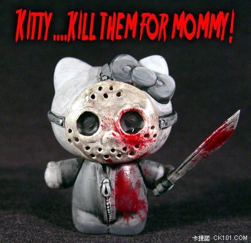 HELLO KITTY來還願了！嚐嚐老衲的棒子吧！ 