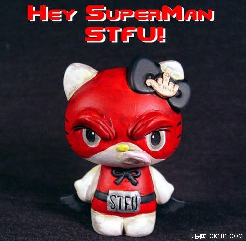 HELLO KITTY來還願了！嚐嚐老衲的棒子吧！ 
