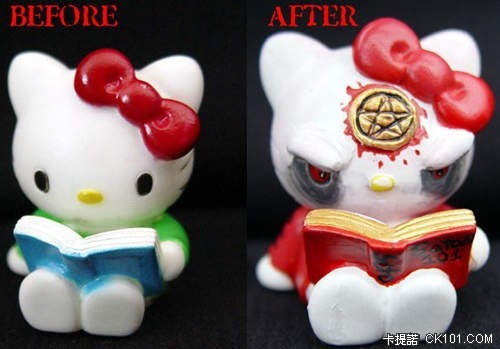 HELLO KITTY來還願了！嚐嚐老衲的棒子吧！ 