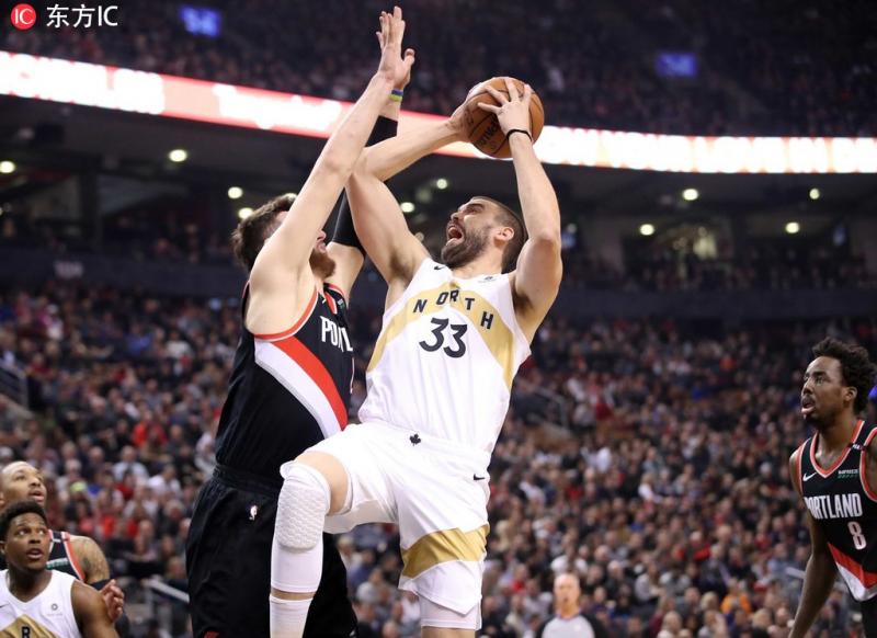 可愛38+5准絕殺！暴龍險勝拓荒者取得2連勝 McCollum 35分難救主（影）