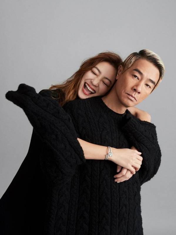 陳小春應采兒結婚9周年重拍婚紗照，這塗鴉式婚紗照有點有趣