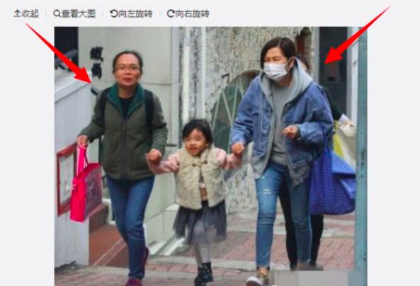 劉愷威媽媽帶孫女外出，小糯米一本正經地坐著，笑起來超像楊冪！