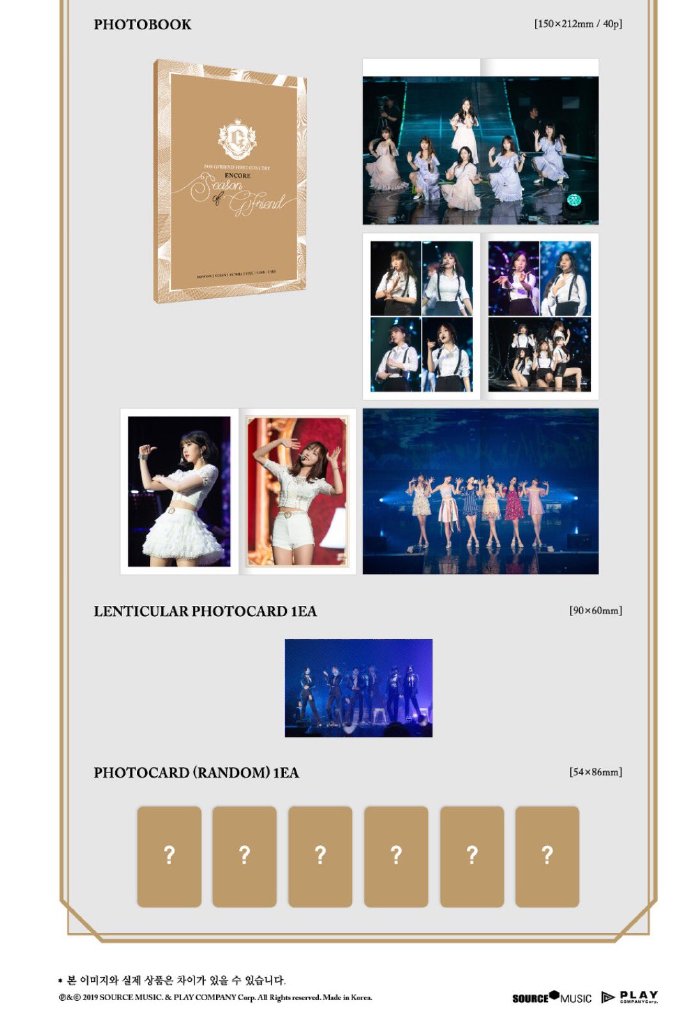 [GFRIEND][分享]190227 值得珍藏！《Season of GFRIEND》安可DVD&藍光版配置公開