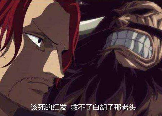 海賊王：頂上戰爭，是紅髮阻攔凱多搶救白鬍子？白鬍子死了他哭了