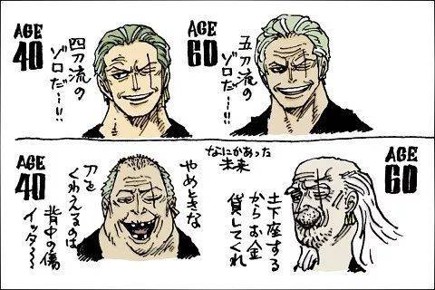 《海賊王》各人物老年形象曝光，60歲的娜美比大媽還丑！