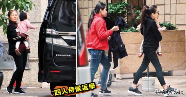 方媛挺孕肚帶女兒去上課，為生兒子郭富城特意將家裡的風水陣，9條青龍改成9條金龍！