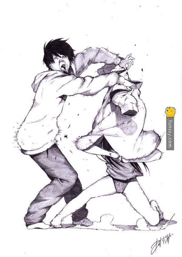 這個超狂的插畫師畫出所有單身狗們的心中想法 「秀恩愛都給我去死」爆笑惡搞圖！