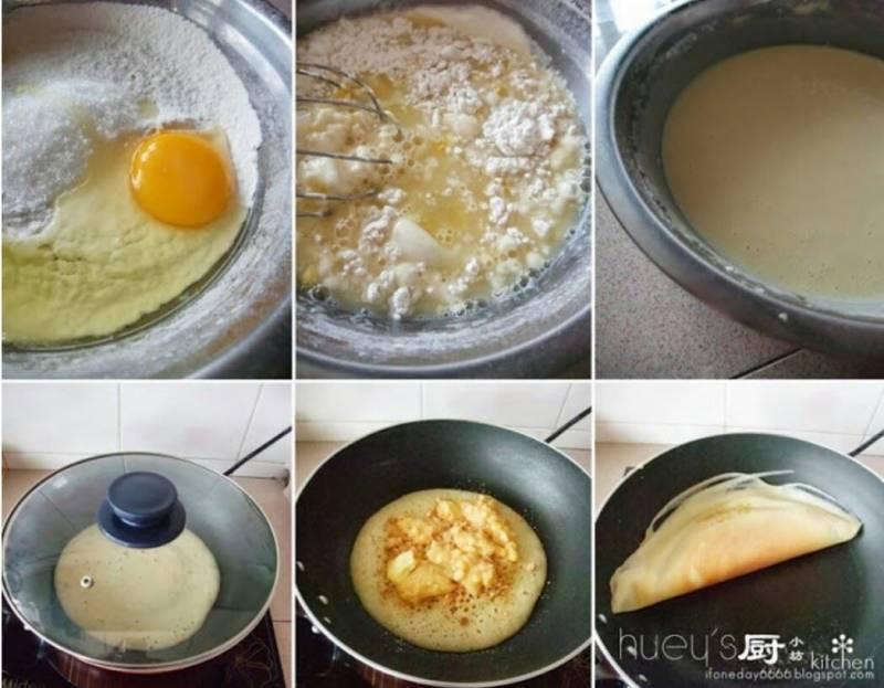 2 款厚、薄的曼煎糕做法！簡單的材料加上一個平底鍋就OK啦！