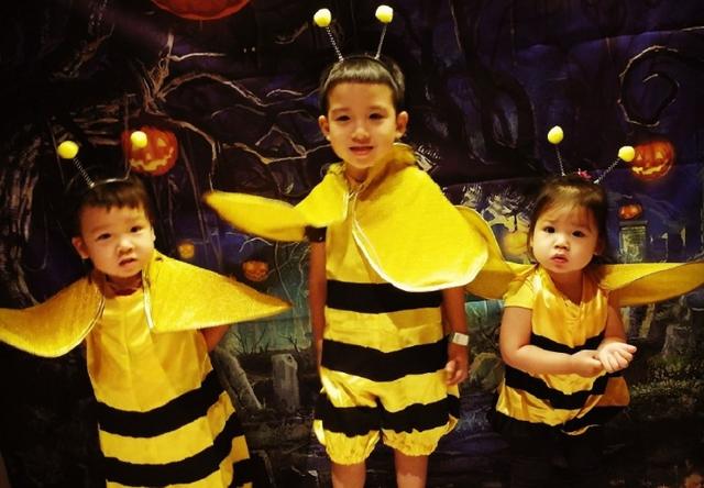 陳豪2個兒子清新俊逸，女兒甜美可愛，港姐媽媽的基因真強大