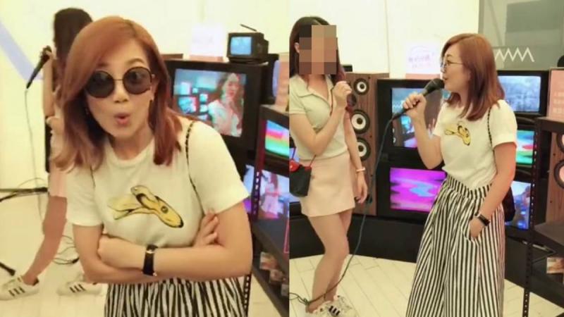 女孩路邊唱《勇氣》突然被拍肩… 轉頭驚見原唱本尊！「情歌天后」還與她合照，超友善！
