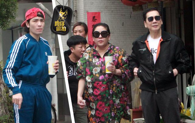 向華強夫婦坐勞斯萊斯去路邊小店吃面，乾兒子蕭敬騰熱情接待！