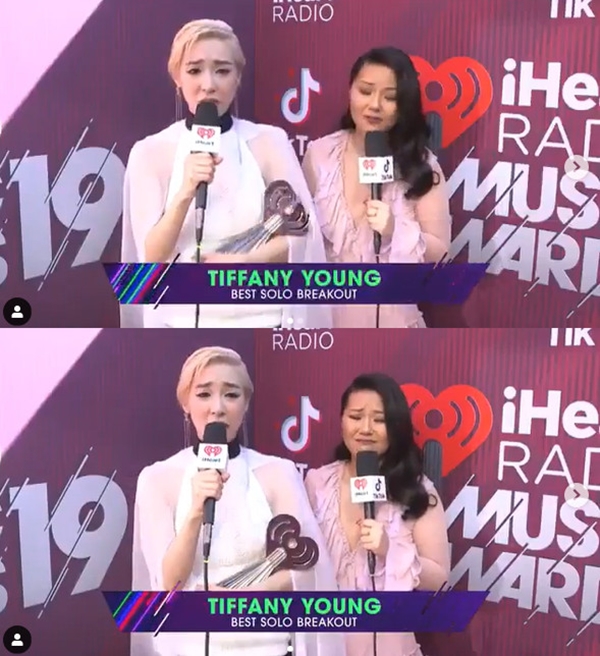 [少女時代][新聞]190315 Tiffany「iheartradio music awards…」最佳solo部門受