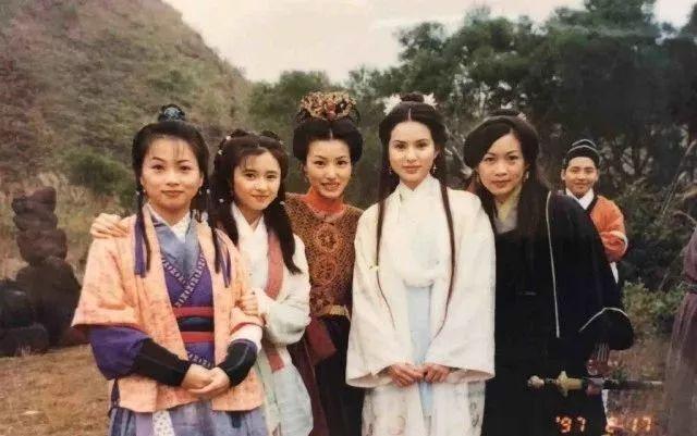 97年《天龍八部》珍藏照，43歲前TVB小花被稱最美小鍾靈 