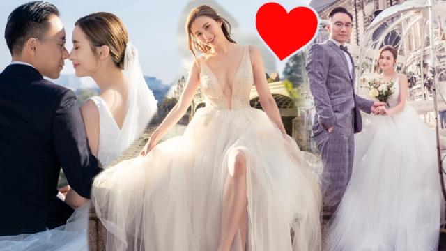 TVB前花旦沉卓盈宣布婚訊，並曬出與富商男友拍的浪漫婚紗照！