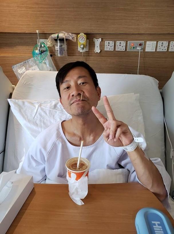 前TVB實力戲骨完成心臟手術，老婆社交網發文曬病床照報平安！