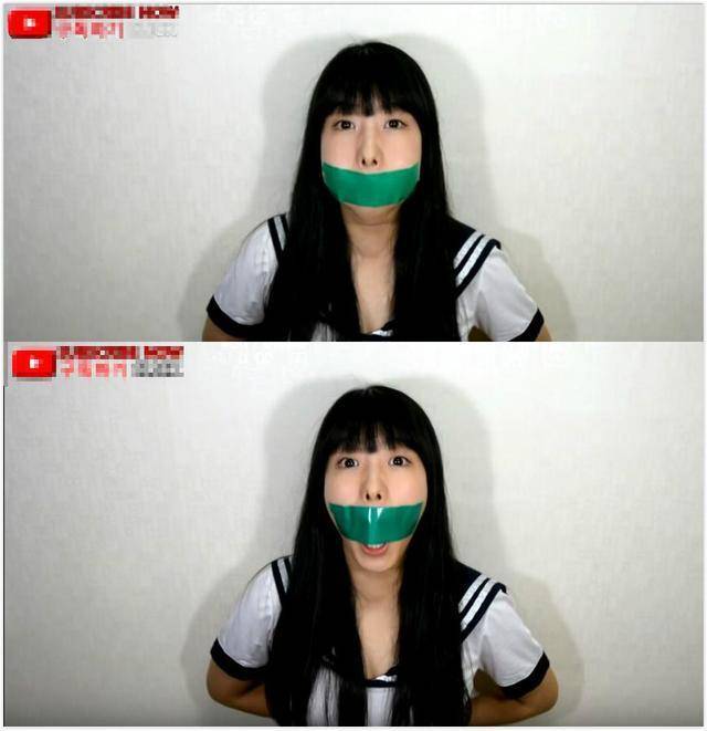 她不信「人質嘴貼膠帶無法大叫」決定親身試驗！結果笑噴飯：這妹子恥力太高(影)