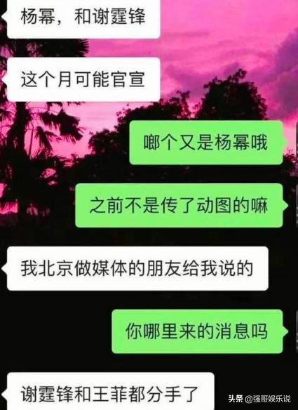 謝霆鋒與楊冪戀愛？回應犀利，表示不會與王菲結婚！
