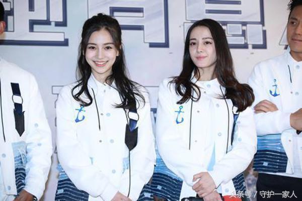 Angelababy、迪麗熱巴「女神高顏值合照」，大家只注意第4張！她一臉表情不開心！覺得事後黃曉明要瘋了！